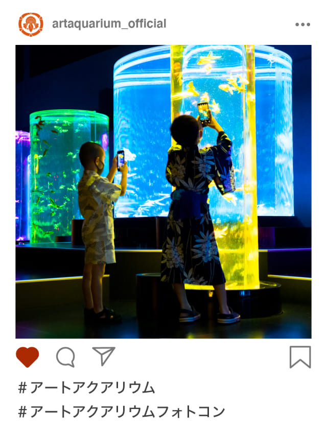 夏休み限定 アートアクアリウムフォトコンテスト アートアクアリウム